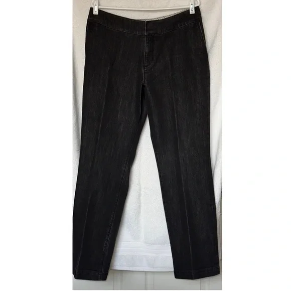 CHICO’S Platinum Black Jeans Chico’s Size 2 Regular - Picture 2 of 12